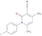 3-Pyridinecarbonitrile, 1-(4-fluorophenyl)-1,2-dihydro-4,6-dimethyl-2-oxo-