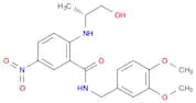 Benzamide, N-[(3,4-dimethoxyphenyl)methyl]-2-[[(1R)-2-hydroxy-1-methylethyl]amino]-5-nitro-