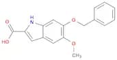 1H-Indole-2-carboxylic acid, 5-methoxy-6-(phenylmethoxy)-