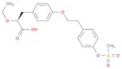 Benzenepropanoic acid, α-ethoxy-4-[2-[4-[(methylsulfonyl)oxy]phenyl]ethoxy]-, (αS)-