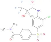 4-[[3-chloro-4-[[(2R)-3,3,3-trifluoro-2-hydroxy-2-methyl-1-oxopropyl]amino]phenyl]sulfonyl]-N,N-di…