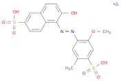 2-Naphthalenesulfonic acid, 6-hydroxy-5-[2-(2-methoxy-5-methyl-4-sulfophenyl)diazenyl]-, sodium sa…