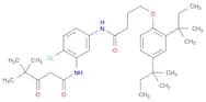 N-(2-Chloro-5-(4-(2,4-di-tert-pentylphenoxy)butanamido)phenyl)-4,4-dimethyl-3-oxopentanamide