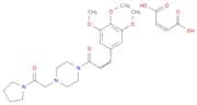 2-Propen-1-one, 1-[4-[2-oxo-2-(1-pyrrolidinyl)ethyl]-1-piperazinyl]-3-(3,4,5-trimethoxyphenyl)-, (…