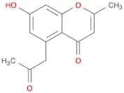 4H-1-Benzopyran-4-one, 7-hydroxy-2-methyl-5-(2-oxopropyl)-