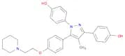 Phenol, 4-[1-(4-hydroxyphenyl)-4-methyl-5-[4-[2-(1-piperidinyl)ethoxy]phenyl]-1H-pyrazol-3-yl]-