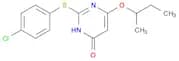 6-(sec-Butoxy)-2-((4-chlorophenyl)thio)pyrimidin-4(3H)-one