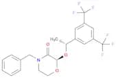 3-Morpholinone, 2-[(1R)-1-[3,5-bis(trifluoromethyl)phenyl]ethoxy]-4-(phenylmethyl)-, (2R)-