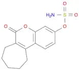 Sulfamic acid, 6,7,8,9,10,11-hexahydro-6-oxobenzo[b]cyclohepta[d]pyran-3-yl ester