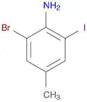 Benzenamine, 2-bromo-6-iodo-4-methyl-