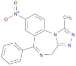 4H-[1,2,4]Triazolo[4,3-a][1,4]benzodiazepine, 1-methyl-8-nitro-6-phenyl-