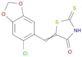 (5E)-5-[(6-chloro-1,3-benzodioxol-5-yl)methylene]-2-mercapto-1,3-thiazol-4(5H)-one
