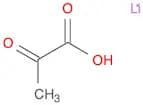 Propanoic acid, 2-oxo-, lithium salt (1:1)