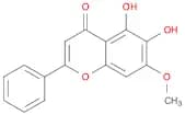 4H-1-Benzopyran-4-one, 5,6-dihydroxy-7-methoxy-2-phenyl-