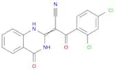 Benzenepropanenitrile, 2,4-dichloro-α-(3,4-dihydro-4-oxo-2(1H)-quinazolinylidene)-β-oxo-