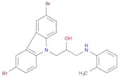 9H-Carbazole-9-ethanol, 3,6-dibromo-α-[[(2-methylphenyl)amino]methyl]-