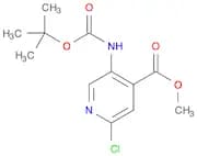 4-Pyridinecarboxylic acid, 2-chloro-5-[[(1,1-dimethylethoxy)carbonyl]amino]-, methyl ester