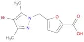 5-[(4-Bromo-3,5-dimethyl-1H-pyrazol-1-yl)methyl]-2-furoic acid