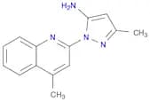 3-methyl-1-(4-methyl-2-quinolinyl)-1H-pyrazol-5-amine