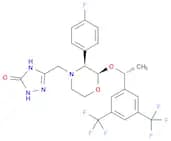 5-{[(2R,3S)-2-[(1R)-1-[3,5-bis(trifluoromethyl)phenyl]ethoxy]-3-(4-fluorophenyl)morpholin-4-yl]met…