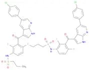 N-[3-[[5-(4-Chlorophenyl)-1H-pyrrolo[2,3-b]pyridin-3-yl]carbonyl]-2,4-difluorophenyl]-1-propanesul…