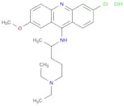 2-Methoxy-6-chloro-9-(4-diethylamino-1-methylbutylamino)acridine dihydrochloride
