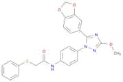 N-[4-[5-(1,3-Benzodioxol-5-yl)-3-methoxy-1H-1,2,4-triazol-1-yl]phenyl]-2-(phenylthio)acetamide