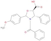 (4S,5R)-3-benzoyl-2-(4-methoxyphenyl)-4-phenyl-5-Oxazolidinecarboxylic acid