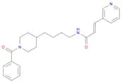 (2E)-N-[4-(1-Benzoyl-4-piperidinyl)butyl]-3-(3-pyridinyl)-2-propenamide