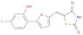 (5Z)-5-{[5-(4-Fluoro-2-hydroxyphenyl)furan-2-yl]methylidene}-1,3-thiazolidine-2,4-dione