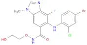 5-[(4-Bromo-2-chlorophenyl)amino]-4-fluoro-N-(2-hydroxyethoxy)-1-methyl-1H-benzimidazole-6-carboxa…