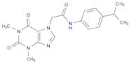 1,2,3,6-Tetrahydro-1,3-dimethyl-N-[4-(1-methylethyl)phenyl]-2,6-dioxo-7H-purine-7-acetamide