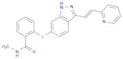 (E)-N-Methyl-2-((3-(2-(pyridin-2-yl)vinyl)-1H-indazol-6-yl)thio)benzamide