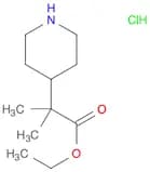 Ethyl 2-methyl-2-(piperidin-4-yl)propanoate hydrochloride