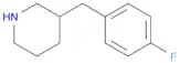 3-[(4-fluorophenyl)methyl]piperidine