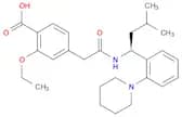 2-ethoxy-4-({[(1S)-3-methyl-1-[2-(piperidin-1-yl)phenyl]butyl]carbamoyl}methyl)benzoic acid