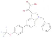 1H-Indole-3-aceticacid, a-oxo-1-(phenylmethyl)-5-[4-(trifluoromethoxy)phenyl]-