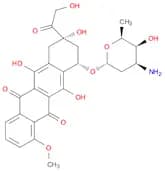 5,12-Naphthacenedione, 10-[(3-amino-2,3,6-trideoxy-α-L-lyxo-hexopyranosyl)oxy]-7,8,9,10-tetrahydro…