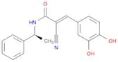 (2E)-2-Cyano-3-(3,4-dihydroxyphenyl)-N-[(1S)-1-phenylethyl]-2-propenamide