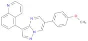5-[6-(4-Methoxyphenyl)pyrazolo[1,5-a]pyrimidin-3-yl]quinoline