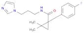 N-(3-(1H-Imidazol-1-yl)propyl)-1-(4-fluorophenyl)-2,2-dimethylcyclopropane-1-carboxamide