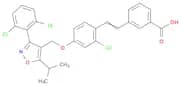 3-[2-[2-Chloro-4-[[3-(2,6-dichlorophenyl)-5-(1-methylethyl)-4-isoxazolyl]methoxy]phenyl]ethenyl]be…