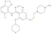 N-(5-Chloro-1,3-benzodioxol-4-yl)-7-[2-(4-methyl-1-piperazinyl)ethoxy]-5-[(tetrahydro-2H-pyran-4-y…