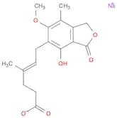 4-Hexenoic acid, 6-(1,3-dihydro-4-hydroxy-6-methoxy-7-methyl-3-oxo-5-isobenzofuranyl)-4-methyl-, s…