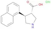 3-Pyrrolidinecarboxylic acid, 4-(1-naphthalenyl)-, hydrochloride (1:1), (3S,4R)