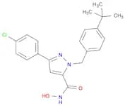 3-(4-Chlorophenyl)-1-[[4-(1,1-dimethylethyl)phenyl]methyl]-N-hydroxy-1H-pyrazole-5-carboxamide