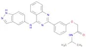 2-[3-[4-[(1H-Indazol-5-yl)amino]quinazolin-2-yl]phenoxy]-N-isopropylacetamide