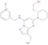 (2S)-1-[3-Ethyl-7-[[(1-oxido-3-pyridinyl)methyl]amino]pyrazolo[1,5-a]pyrimidin-5-yl]-2-piperidinee…