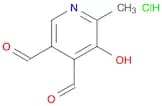 5-Hydroxy-6-methyl-3,4-pyridinedicarboxaldehyde hydrochloride