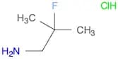 2-Fluoro-2-methylpropan-1-amine HCl